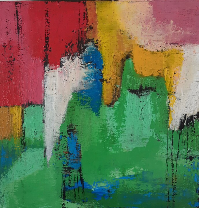 Картина под названием "Joy" - Elena Levinson, Подлинное произведение искусства, Акрил Установлен на Деревянная рама для носи…