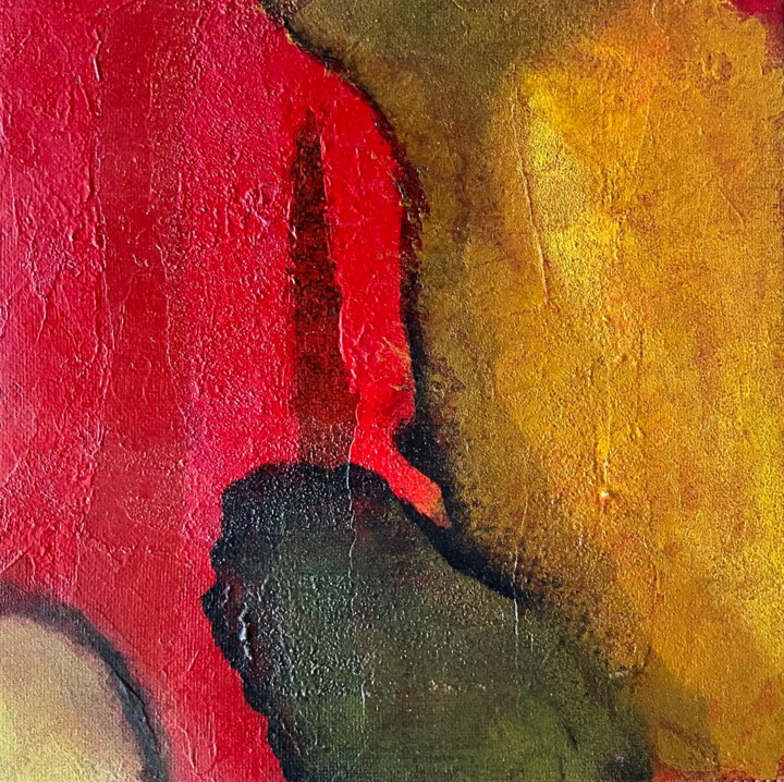 Картина под названием "Untitled 4" - Elena Levinson, Подлинное произведение искусства, Акрил Установлен на Деревянная рама д…