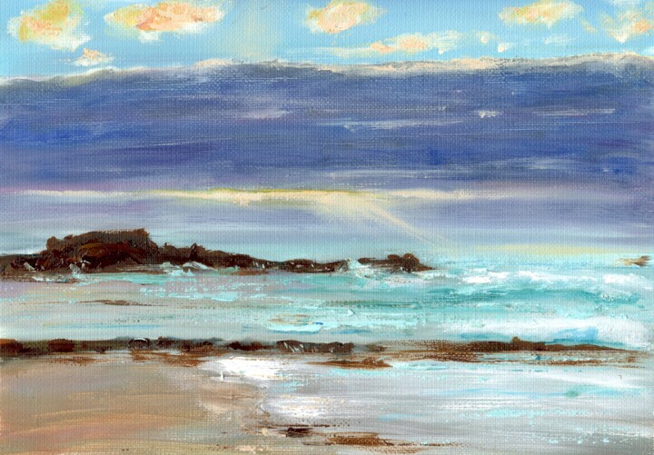 Pintura titulada "Sea №22" por Elena Petrova, Obra de arte original, Oleo