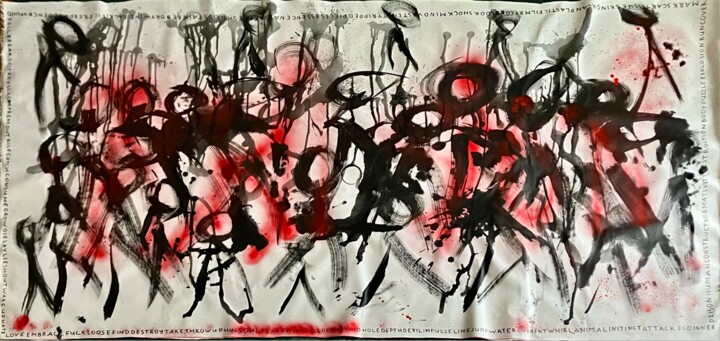 Painting titled "Call of the Void" by Elena R, Original Artwork, Acrylic