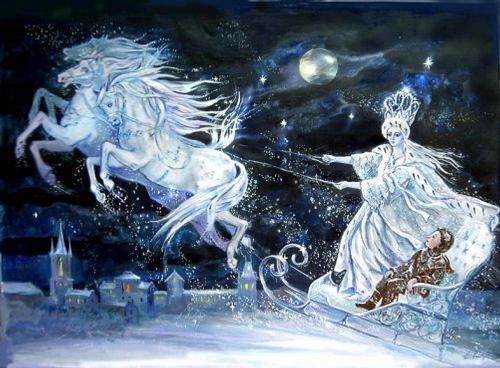 Painting titled "The Snow Queen" by Elena Ringo, Original Art,
