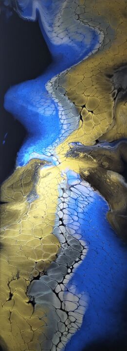 "mayan gold 2" başlıklı Tablo Elena Shturbabina tarafından, Orijinal sanat, Akrilik