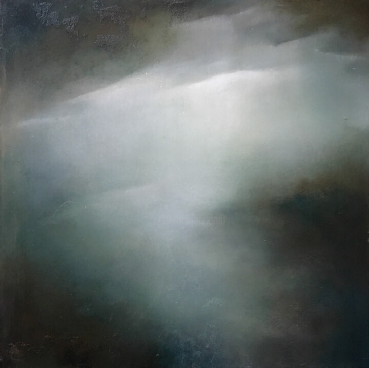 Painting titled "Wave began to fall…" by Elena Troyanskaya, Original Artwork, Oil