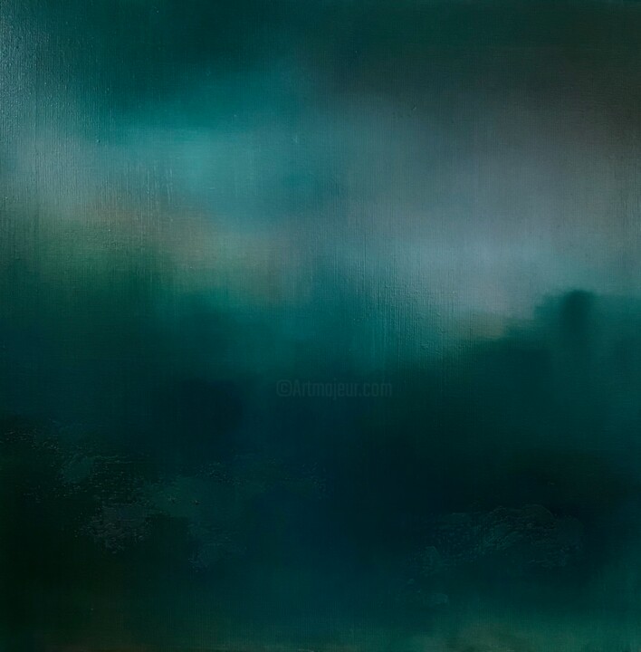 Картина под названием "Through the water 8…" - Elena Troyanskaya, Подлинное произведение искусства, Масло