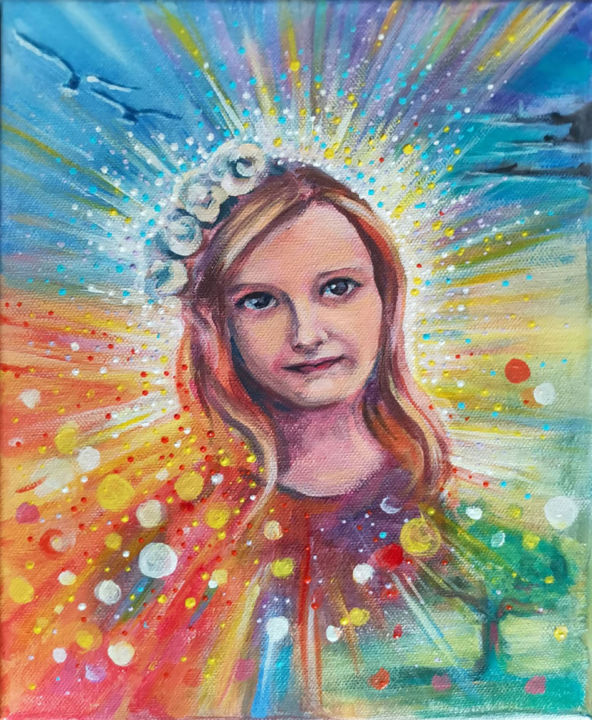 Картина под названием ""Soul Portrait" for…" - Елена Аверина, Подлинное произведение искусства, Акрил