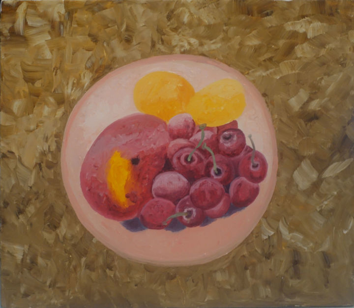 Картина под названием "Fruits" - Елена Воинова, Подлинное произведение искусства, Масло