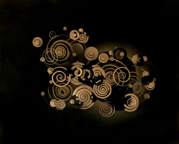 Sculpture intitulée ""Spiral.Perpetuum m…" par Elena Zimovets, Œuvre d'art originale, Modélisation 3D