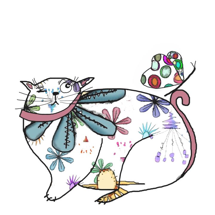 「butterfly-tail.jpg」というタイトルのデジタルアーツ Elena Guzinskaによって, オリジナルのアートワーク