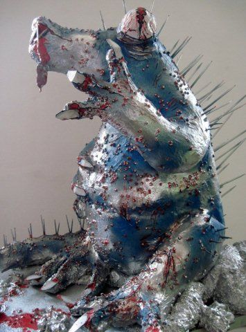 Sculptuur getiteld "créature" door Hélène Chépa, Origineel Kunstwerk