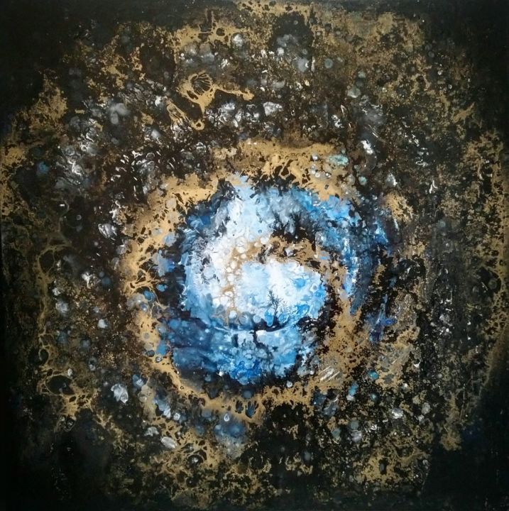 绘画 标题为“Blue Orion” 由Eleni Denart, 原创艺术品, 丙烯
