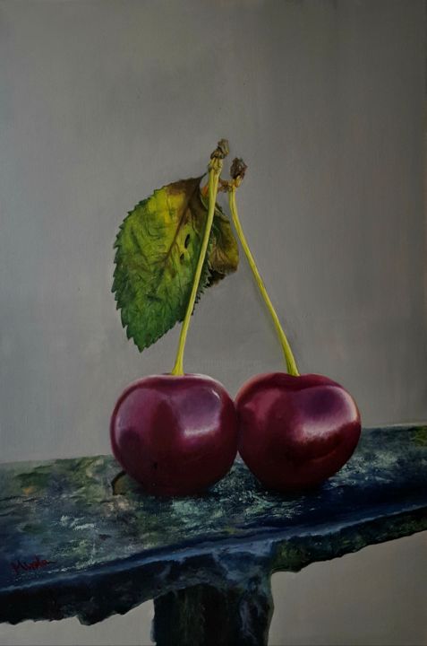 Malarstwo zatytułowany „Closeness” autorstwa Mirela, Oryginalna praca, Olej Zamontowany na Drewniana rama noszy