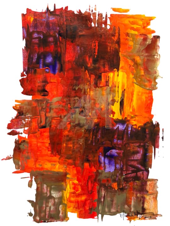 Pintura titulada "1-24 Untitled/Acryl…" por Eliana Martínez, Obra de arte original, Acrílico