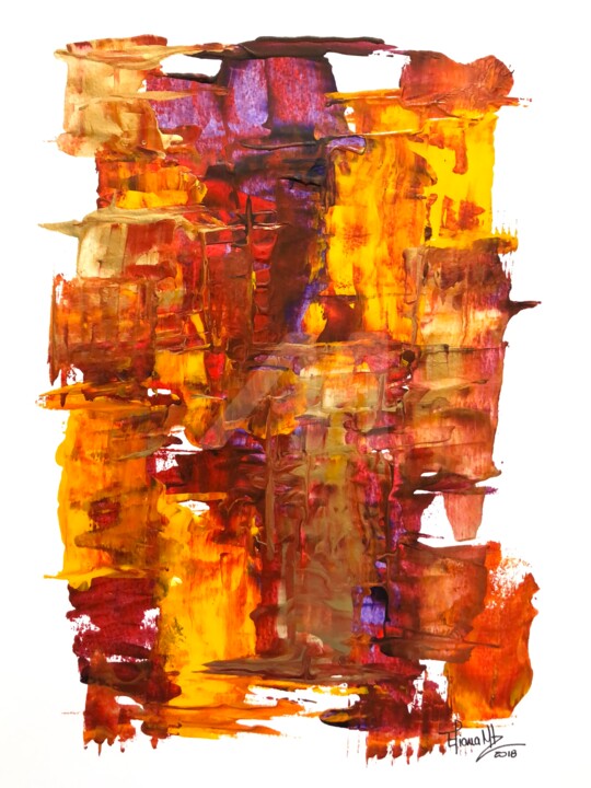 Pintura titulada "1-25 Untitled/Acryl…" por Eliana Martínez, Obra de arte original, Acrílico