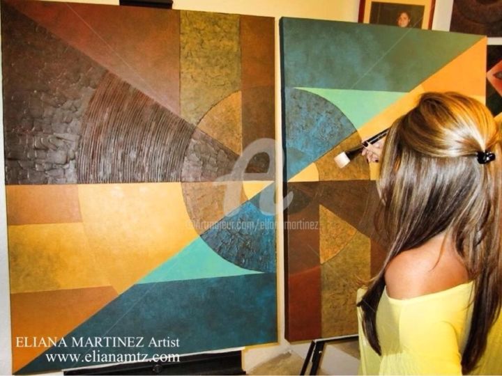 Pittura intitolato "Working on a Dream…" da Eliana Martínez, Opera d'arte originale
