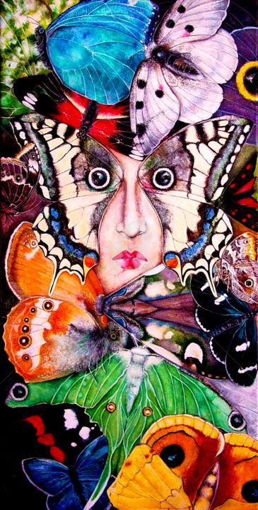 Painting titled "05-Metamorfosi-coll…" by Eliana Schillaci, Original Artwork, Acrylic