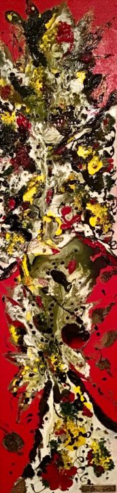 Pittura intitolato "Tropiques" da Eliane Andlauer, Opera d'arte originale, Acrilico