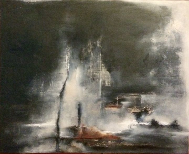 Painting titled "sans titre 113" by Eliane L. Guerin, Original Artwork