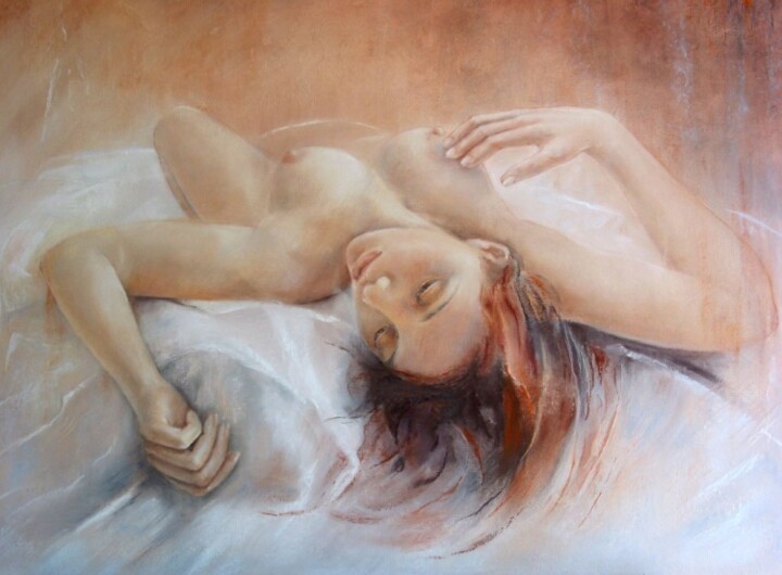 Peinture intitulée "ELIANE MARQUE -Auro…" par Eliane Marque, Œuvre d'art originale, Huile