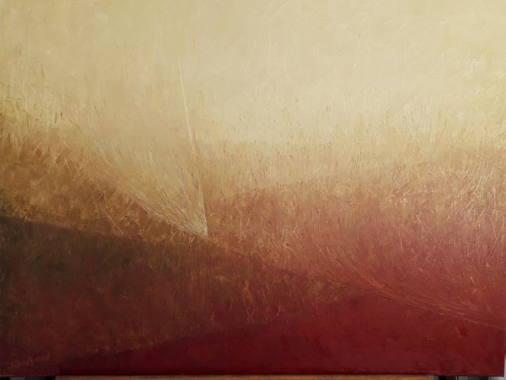 Peinture intitulée "Germination" par Eliane Ypersiel, Œuvre d'art originale, Huile