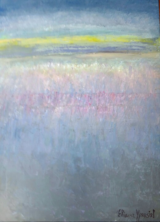 Картина под названием "Ode à la lumière" - Eliane Ypersiel, Подлинное произведение искусства, Масло Установлен на Деревянная…