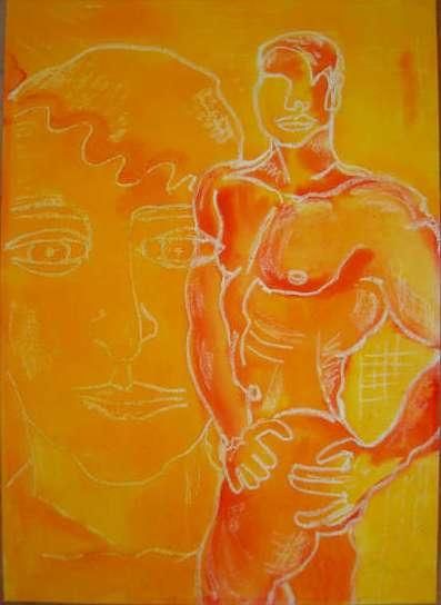 Peinture intitulée "Amor y ternura" par Eli Création, Œuvre d'art originale, Huile