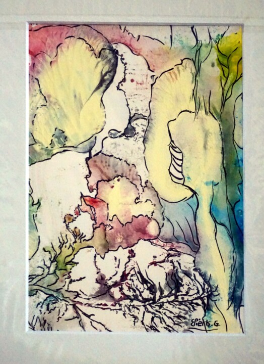 Painting titled "dsc03766.jpg" by Eliette Gaurin, Original Artwork, Ink