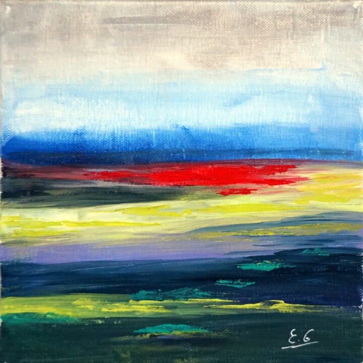 Painting titled "perception-dun-mond…" by Eliette Gaurin, Original Artwork, Acrylic