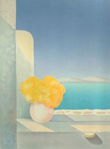 Peinture intitulée "Le bouquet jaune" par Janick Lederle, Œuvre d'art originale