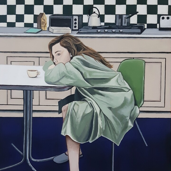Картина под названием "Good Morning" - Elif Yaman, Подлинное произведение искусства, Акрил