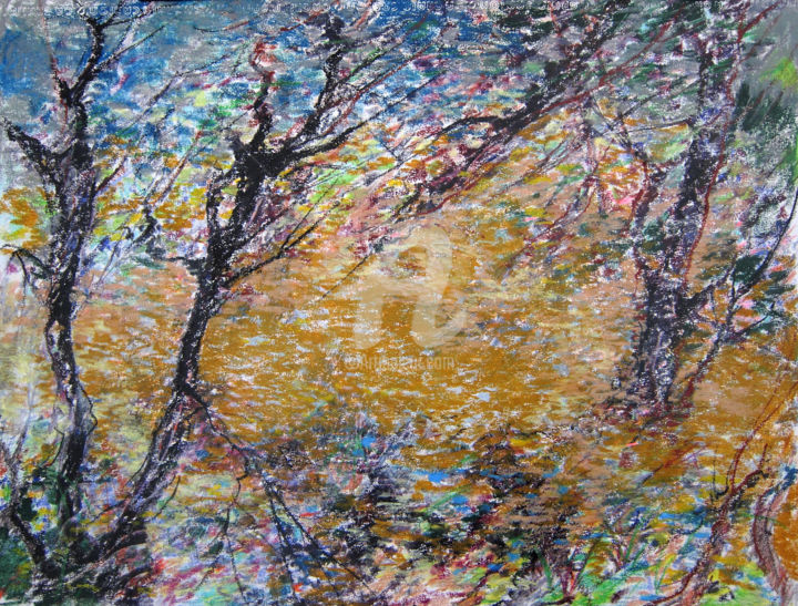 Peinture intitulée "gethsemane" par Carranza-Collective.Com, Œuvre d'art originale