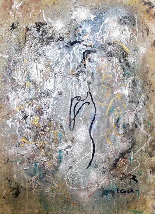 Malerei mit dem Titel "Musing" von Elisa Cook, Original-Kunstwerk, Acryl