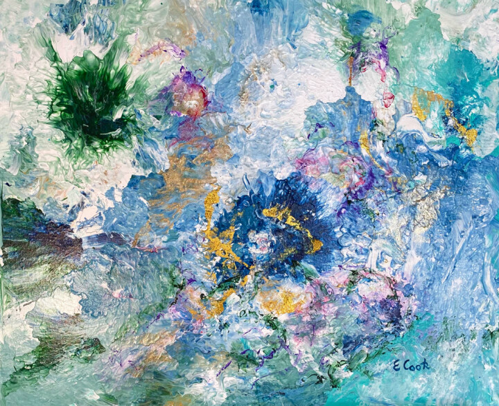 Painting titled "Summer Scents" by Elisa Cook, Original Artwork, Acrylic