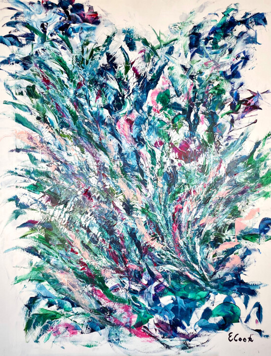 Malerei mit dem Titel "Spring is in the Air" von Elisa Cook, Original-Kunstwerk, Acryl