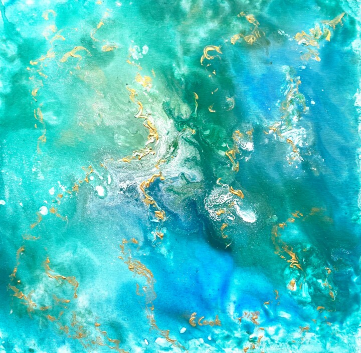 Peinture intitulée "Southern Seas" par Elisa Cook, Œuvre d'art originale, Acrylique