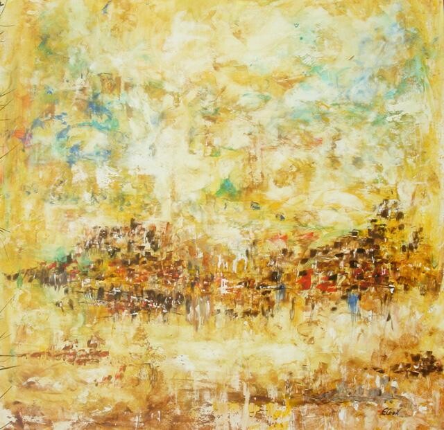 Painting titled "Jerusalem" by Elisa Cook, Original Artwork, Oil
