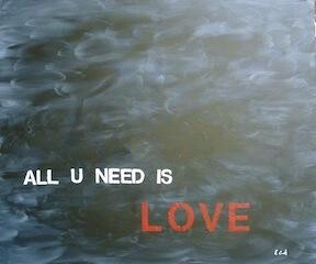 「All You Need Is Love」というタイトルの絵画 Elisa Cookによって, オリジナルのアートワーク