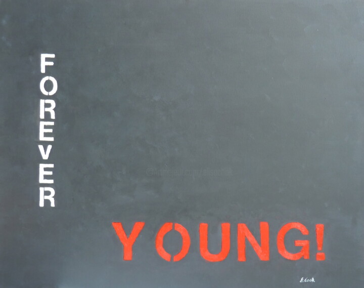 「Forever Young」というタイトルの絵画 Elisa Cookによって, オリジナルのアートワーク, オイル