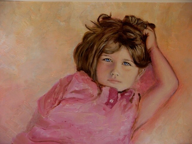 Painting titled "maria" by Elisa Rianna, Original Artwork, Oil