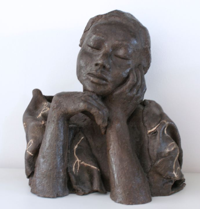 Rzeźba zatytułowany „Repos” autorstwa Elisabeth Aloccio, Oryginalna praca