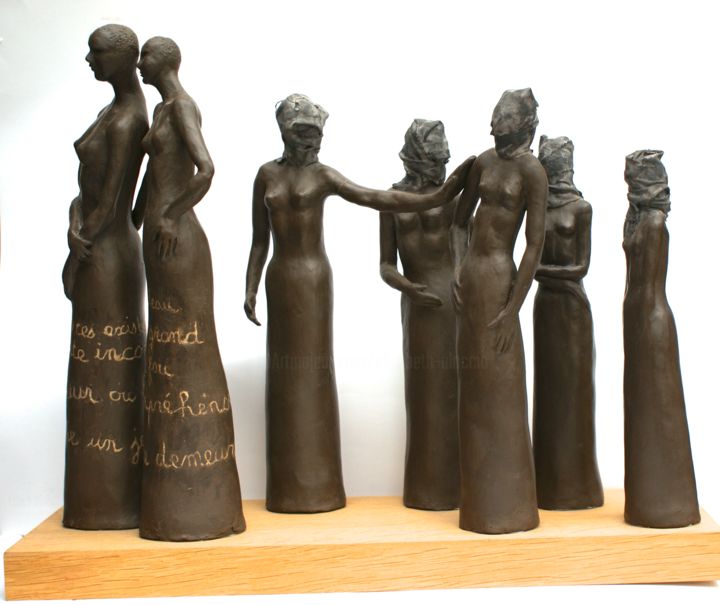 Sculpture titled "Libération" by Elisabeth Aloccio, Original Artwork