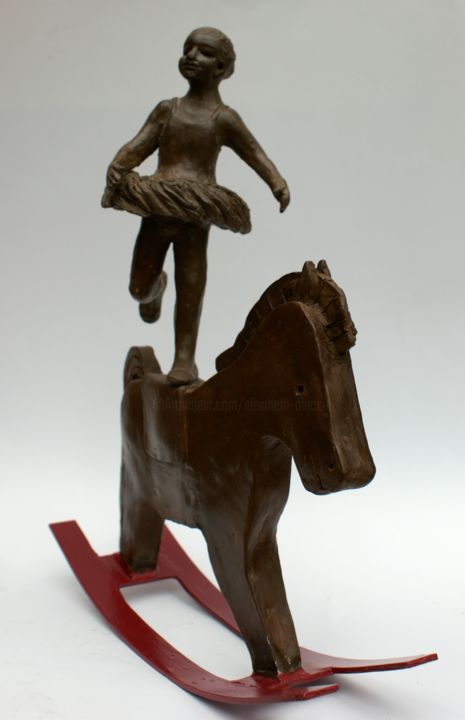 Sculpture titled "Ecuyère" by Elisabeth Aloccio, Original Artwork