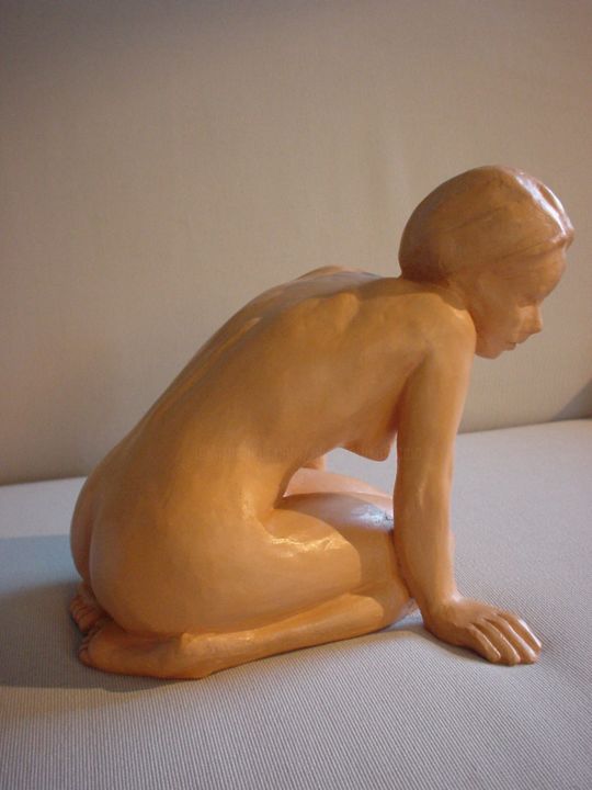 Sculpture intitulée "Louise" par Elisabeth Aloccio, Œuvre d'art originale