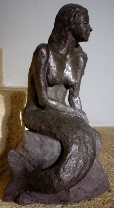 Sculpture intitulée "La sirène" par Elisabeth Aloccio, Œuvre d'art originale