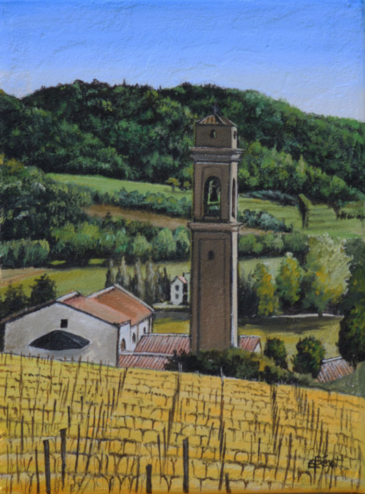 Pintura titulada "Luvigliano 3" por Elisabeth Begot, Obra de arte original, Acrílico