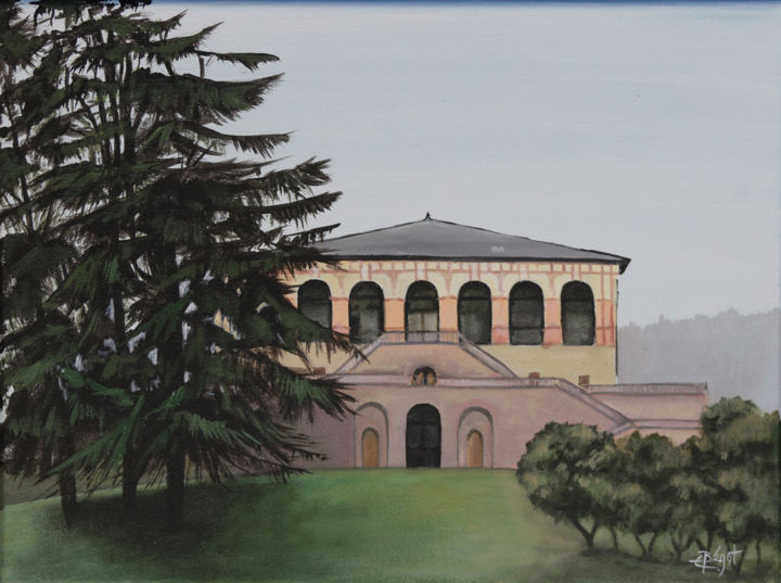 Peinture intitulée "Villa Vescosi Luvig…" par Elisabeth Begot, Œuvre d'art originale, Acrylique