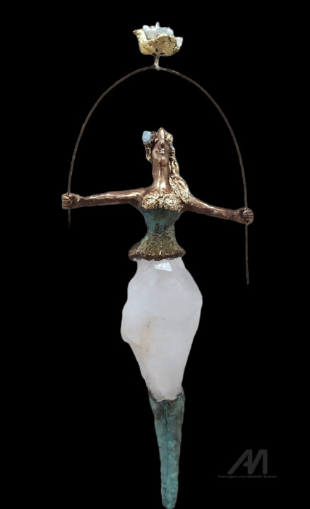 Sculpture titled "Harmonie" by Elisabeth Brainos, Original Artwork, Bronze