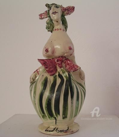 Sculpture titled "vase la bayadere" by Elisabeth Brainos, Original Artwork