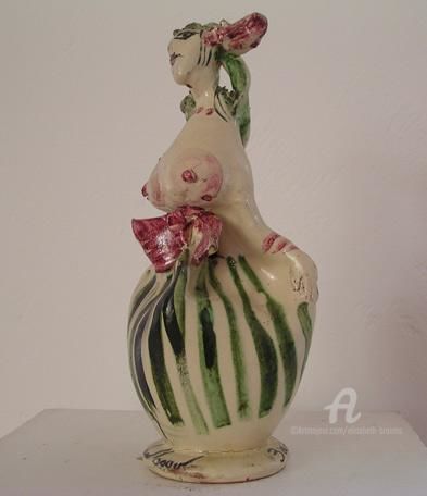 Скульптура под названием "vase la bayadere" - Elisabeth Brainos, Подлинное произведение искусства