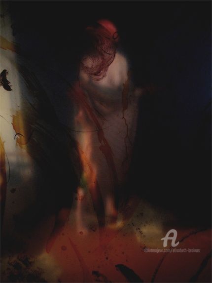 Fotografía titulada "buste nu" por Elisabeth Brainos, Obra de arte original
