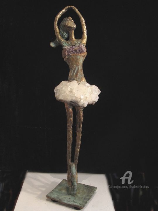 Skulptur mit dem Titel "Danseuse sur monocy…" von Elisabeth Brainos, Original-Kunstwerk, Bronze